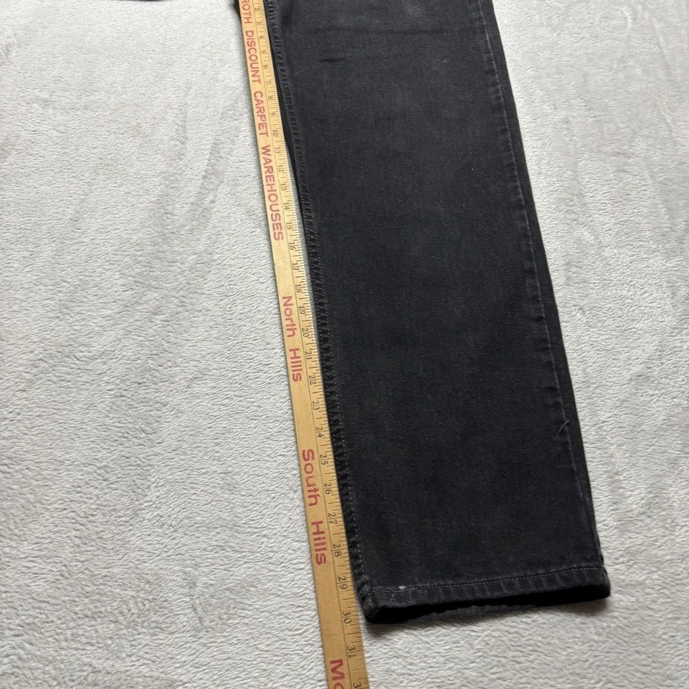 Vintage Levis 550 Jeans 33x30 (Fits 32x30) Black Denim Relaxed Fit Y2K Red Tab
